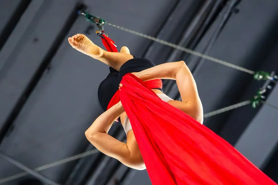 Danza aérea en telas